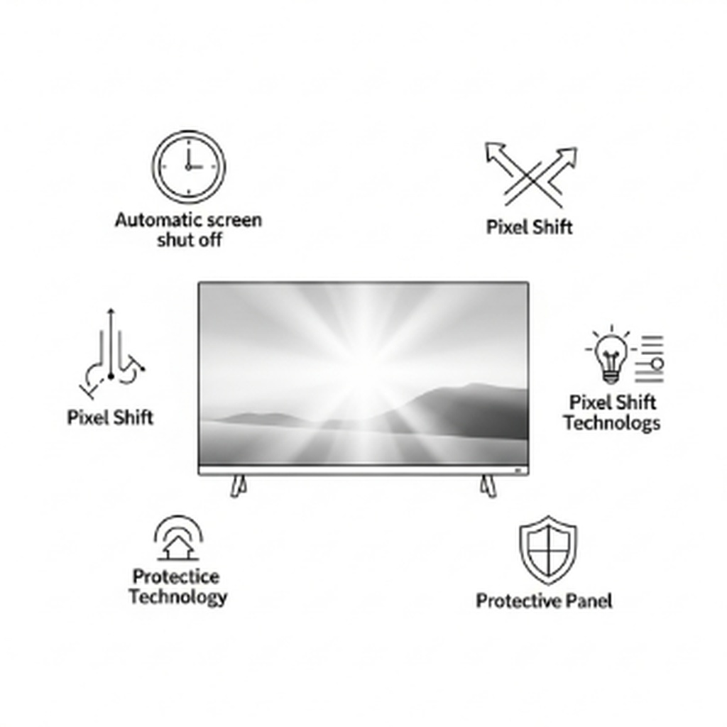 텔레비전 화면 잔상 예방을 위한 화면 보호 설정 방법