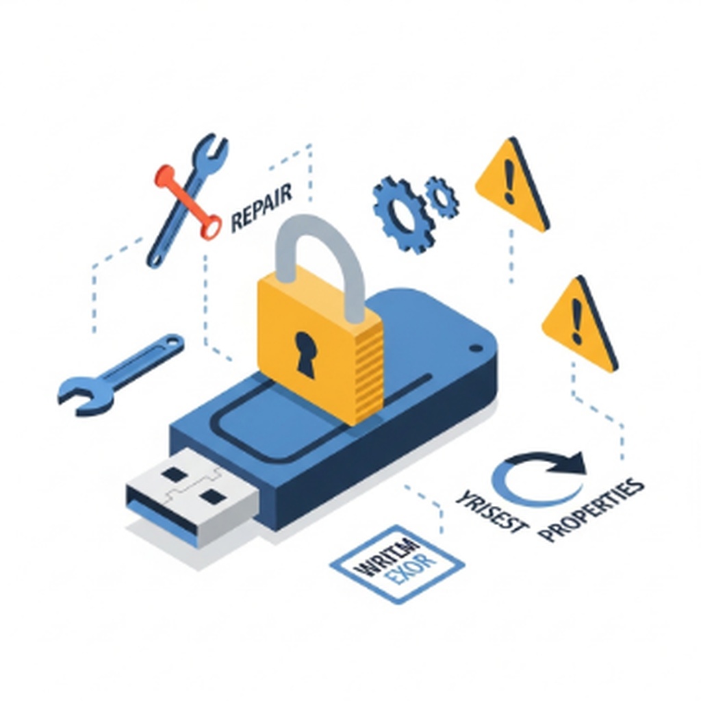 USB 메모리 쓰기 금지 해제 및 강제 초기화 방법