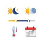 컴퓨터 화면 밝기 조절 및 요일 표시 방법