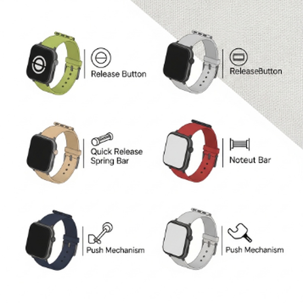 스마트 워치 스트랩 집에서 도구 없이 교체하는 방법