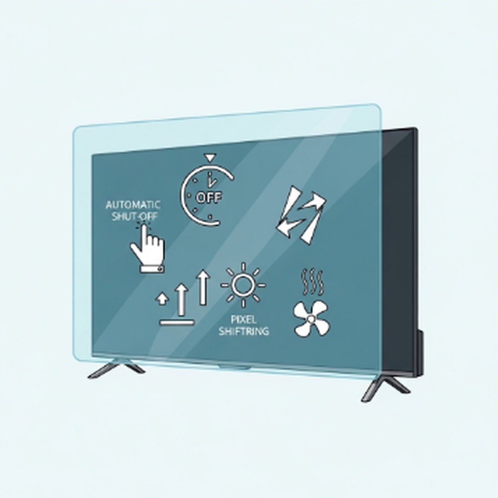 텔레비전 화면 잔상 예방을 위한 화면 보호 설정 방법