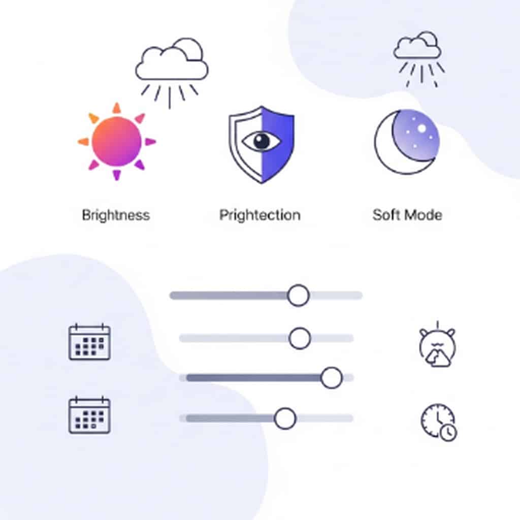 컴퓨터 화면 밝기 조절 및 요일 표시 방법