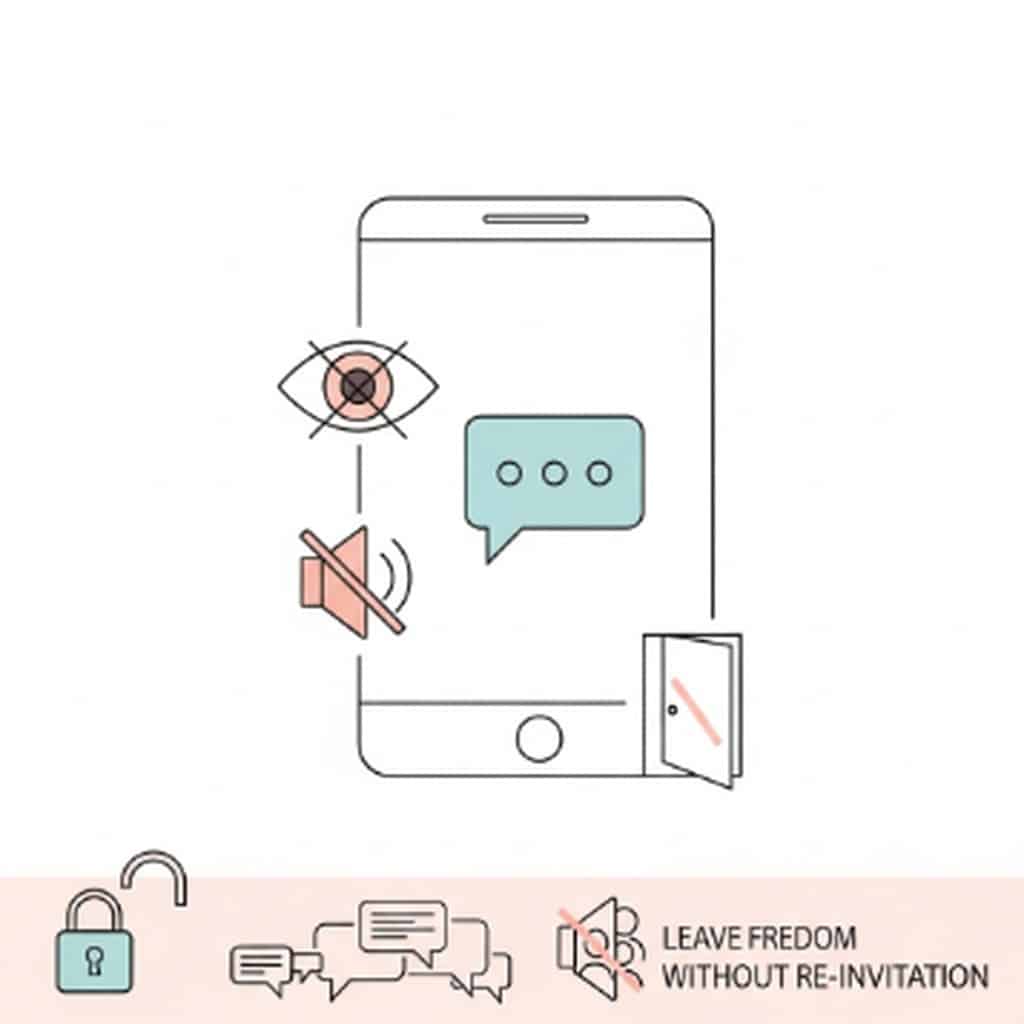 카카오톡 조용히 나가기 및 단톡방 초대 거절 설정 방법