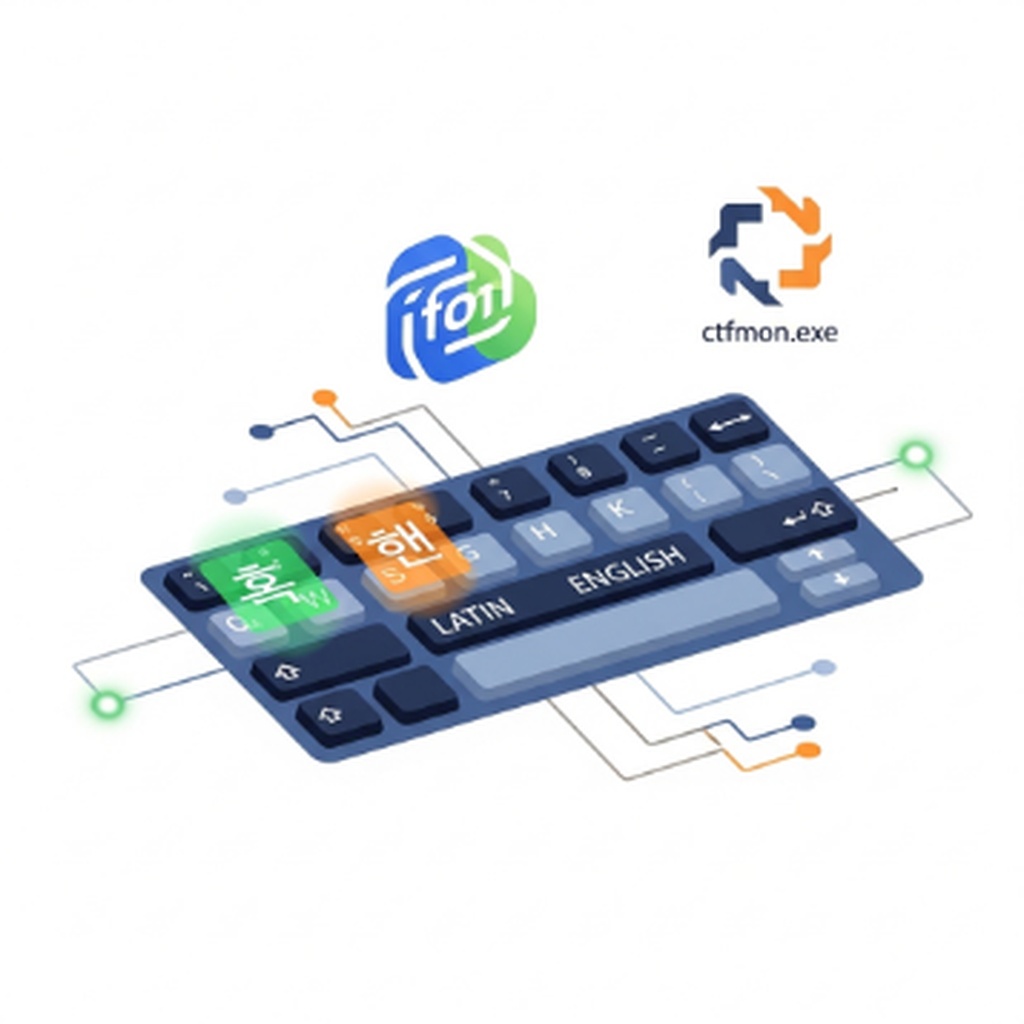 키보드 한영 전환 안 될 때 ctfmon 실행으로 해결하는 방법