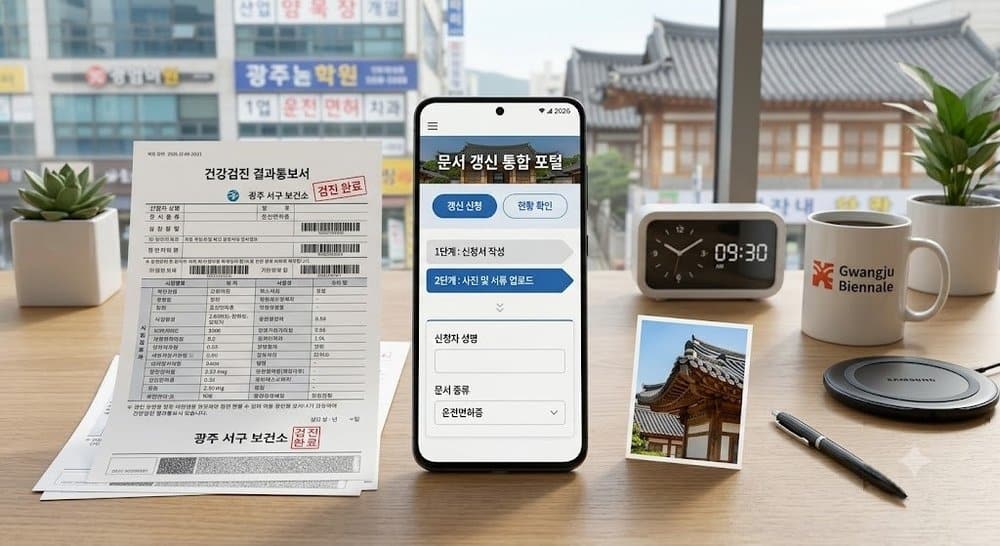 운전면허증 갱신 수수료 결제 및 서류 준비