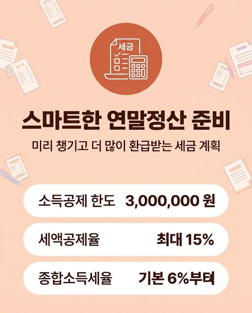 세금 서류와 책상 위 금융 계획 노트