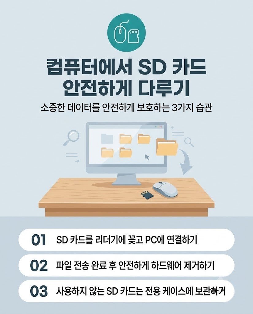 PC에서 블랙박스 메모리카드 영상 백업 및 포맷 화면