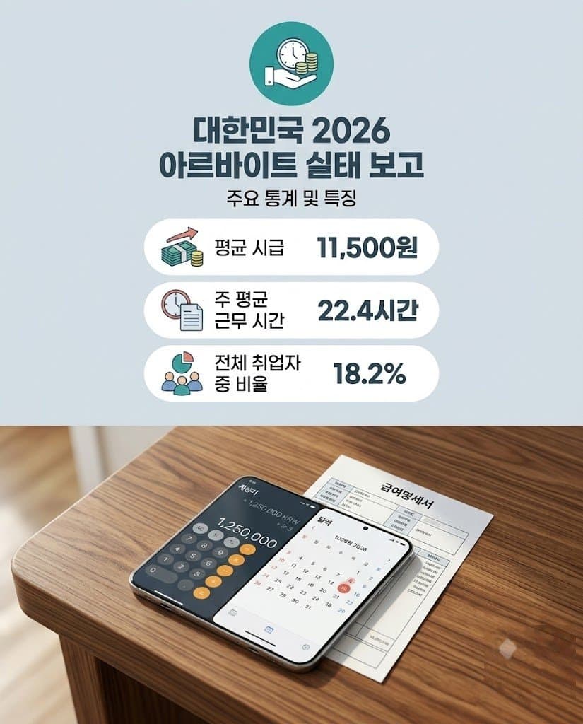 스마트폰 계산기 앱과 급여명세서